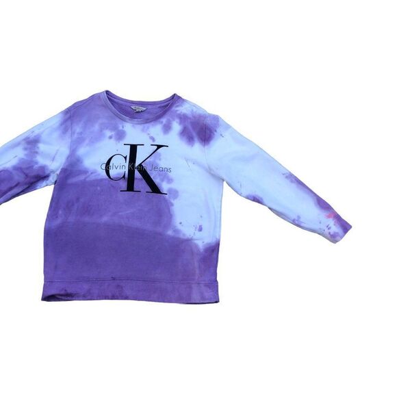 TIE Dyed Calvin Klien Jeans Sweater Large - Picture 3 of 10